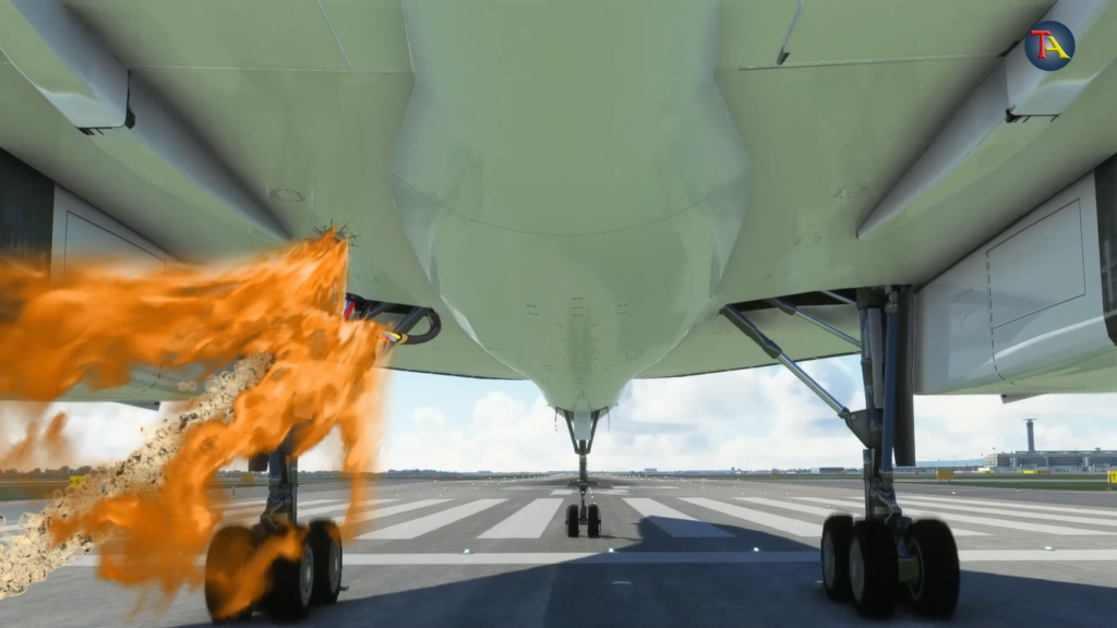 Concorde Tyre burst